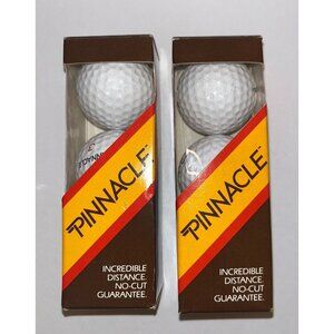 Pinnacle White 6 Golf Balls New in Package (Vintage Sealed NIB) Distance No Cut